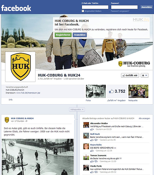 HUKCOBURG und HUK24 forcieren Social Media Newsmedienmilch